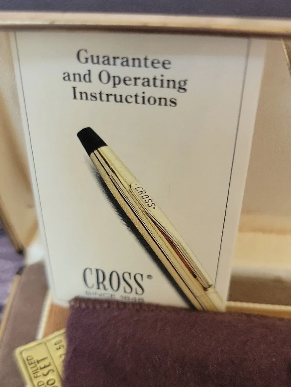 Cross Vintage Gold-Tone Pen & Pencil Set - Lifetime Mechanical Guarantee